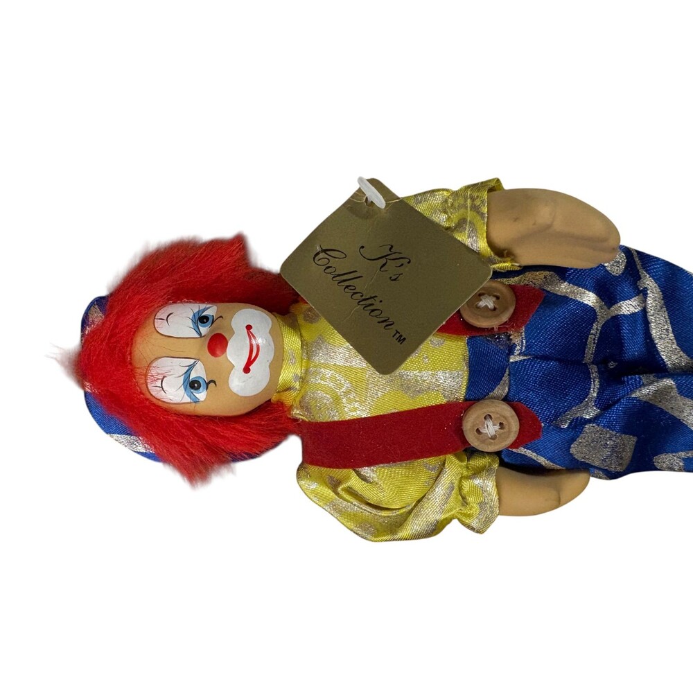 Lot of 3 Vintage K’s Collection Clown Dolls – Colorful Outfits – Circus Collecti - Picture 8 of 8